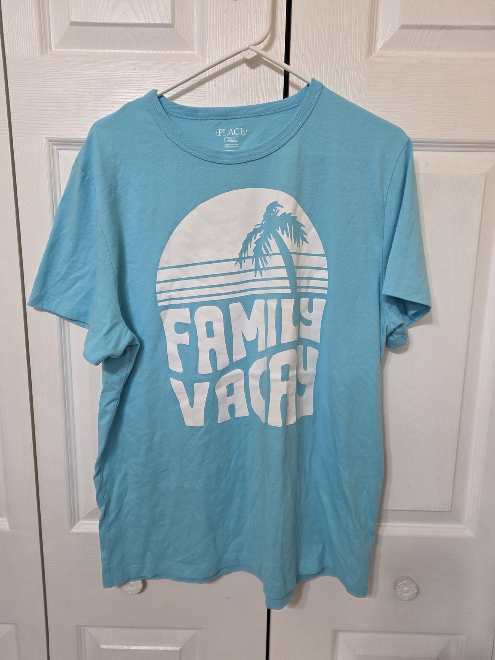 The Children's Place 'Family Vacay' Aqua Graphic Tee